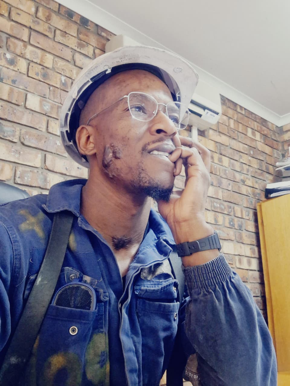 Nkululeko Sibaya on site